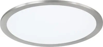Zdjęcie produktu dla Plafon LED okrągły GRIFFIN srebrno-biały 15W Odcienie bieli 1500lm metal wym:5x30x30cm IP20 Trio