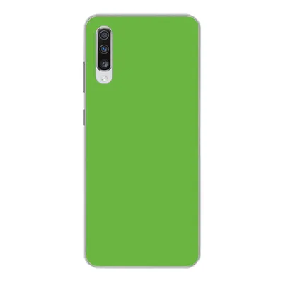 Produktbild von MuchoWow® Handyhülle Schutzhülle Hülle für Samsung Galaxy A70 Grün - Farben - Natur Silikon Softcase Handy Hülle - Schutzhaube