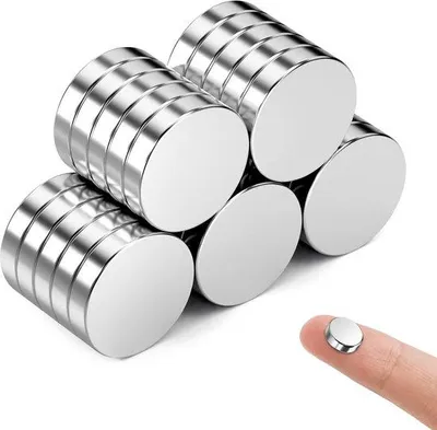 Zdjęcie produktu dla Mocne, okrągłe magnesy 10 x 2 mm do kuchni i biura