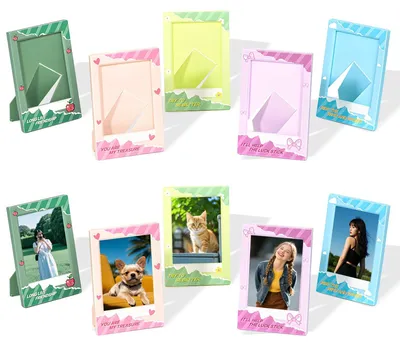 Immagine prodotto di Omgoods - Set di 10 mini cornici per foto, ideali per la decorazione della tavola