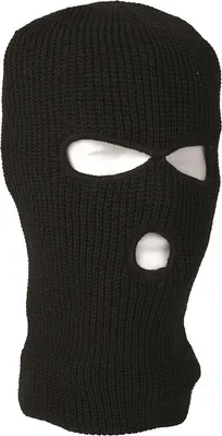 Produktbild von MFH Balaclava, 3-Loch, Polyacryl, schwarz