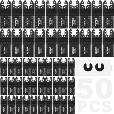 Obrázek produktu pro Multifunkční nástroj VEVOR 50x pilový list 9x3,4 cm kmitací nástroj Rychlovýměnné rozhraní z oceli s vysokým obsahem uhlíku (HCS) kompatibilní s 95 % kmitacího nářadí dostupného na trhu
