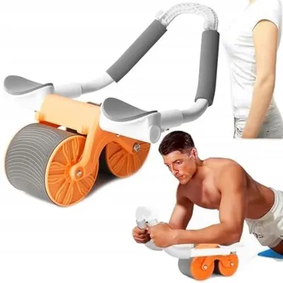 Zdjęcie produktu dla Kółko do ćwiczeń brzucha roller z uchwytem automatyczny zwrot