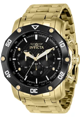 Obrázek produktu pro Invicta Pro Diver 37725 Pánské Hodinky - Quartz Hnutí - Nerezová Ocel s Černým Ciferníkem - 50 mm