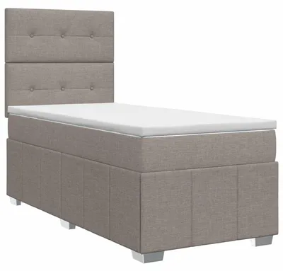 Obrázok produktu pre vidaXL Box spring posteľ s matracom Taupe 100 x 200 cm látka
