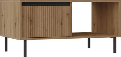 Produktbild von Masseno Couchtisch OSTIA 100,2 cm Kaffetisch für Wohnzimmer Sofatisch Wohnzimmertisch Goldfarben