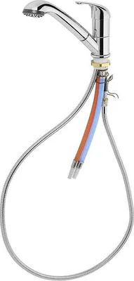 Image de Mitigeur avec douchette extractible, céramique, chromé, Ø 33 mm