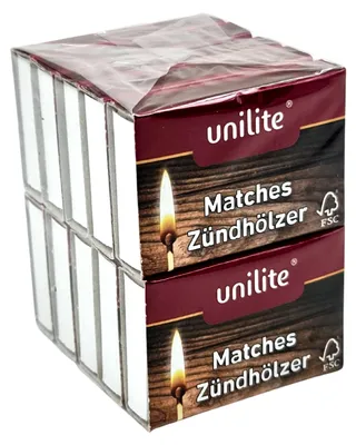 Produktbild von 10 Packungen unilite Matches Streichhölzer