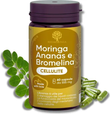 Immagine prodotto di Doplněk stravy Redmoringa Moringa Ananas e Bromelina, 60 kapslí