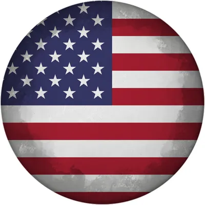 Produktbild von USA Flagge Magnet rund