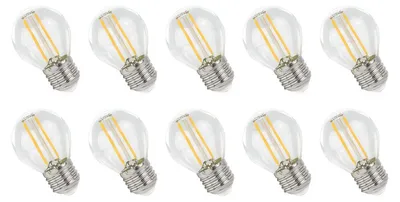 Productafbeelding van Spectrum LED Kogellamp P45 E27 Helder - 1W 100lm 2700K - Warmwit - Vervangt 10W - 10 stuks