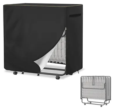 Imagen del producto de Funda protectora para colchones plegables - Impermeable y antipolvo - Negra