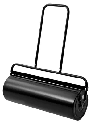 Produktbild von Gartenrasenwalze mit Griff schwarz 63L aus Eisen und Stahl