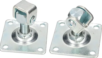 Obrázek produktu pro KOTARBAU® Závěs brány 2 ks. M20 100 x 100 Závěs brány Pozinkovaný Nastavitelné otvory pro závitové šrouby Závěs brány Šroubovací deska Odolný proti korozi Odolný proti povětrnostním vlivům