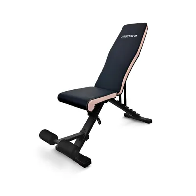 Produktbild von URBOGYM CQ-643 klappbare Hantelbank, verstellbare Trainingsbank, Rückenlehne 6-fach, Sitz 4-fach, bis 200 kg belastbar