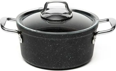 Produktbild von Excelsa Kasserolle mit Deckel Five Stars Aluminium 31,5x21x15,5 cm Schwarz