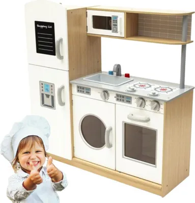 Immagine prodotto di Cucina in legno e bianco con lavagna