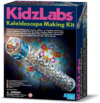 Productafbeelding van Kidzlabs - Kaléidoscope productie KIT met inbegrepen materialen - Doos 17x22x6cm