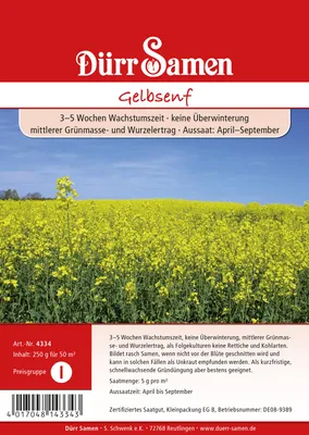 Artikelbild 1 von 'Gründüngung Gelbsenf (250 g)' aus der Kategorie Gründünger & -düngung