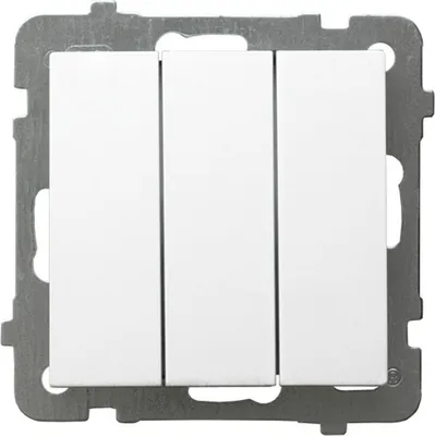 Zdjęcie produktu dla Ospel ŁP-13G/m/00, Biały, IP20, 250 V, 10 A, 71 mm, 40 mm