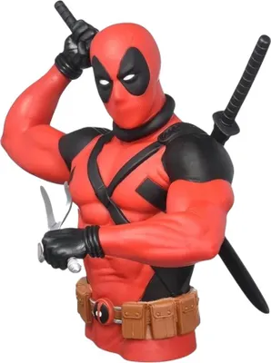 Produktbild von Deadpool - Figur Sparbüchse, PVC CD540 (Einheitsgröße) (Rot/Schwarz)