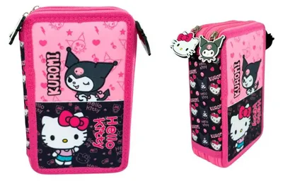 Produktbild von Hello Kitty & Kuromi Federmä ppchen, 3-fach