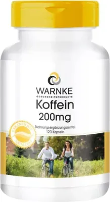 Produktbild von Hochdosierte Koffein Kapseln 200 mg, 120 Stück, Nahrungsergänzungsmittel