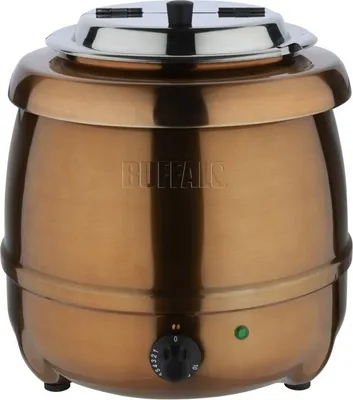Immagine prodotto di Bollitore per zuppa Buffalo, color rame, 10 litri
