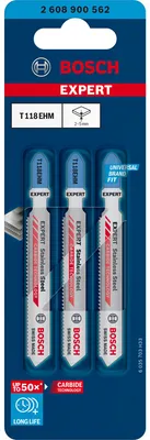 Zdjęcie produktu dla Brzeszczot do wyrzynarki T 118 EHM Expert Zestaw 3 Bosch