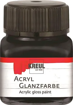 Produktbild von KREUL Acryl Glanzfarbe Schwarz 20 ml