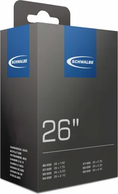 Produktbild von Schwalbe AV13, Schrader-Ventil, 26", 40 - 62 mm, 4 cm, Schwarz, 190 g