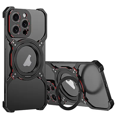 Obrázek produktu pro Pro Apple iPhone 15 Pro Max Luxury Frame Metal Magsafe Case Case Design pouzdra