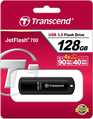 Produktbild von Transcend JetFlash 700 - USB-Flash-Laufwerk - 128 GB