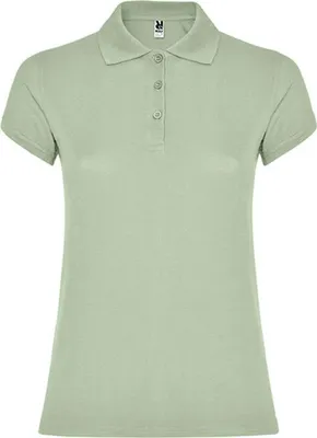 Produktbild von Roly PO6634 | Damen Star Woman Poloshirt, Piqué - Farbe: Mist Green 264 - Größe: XXL