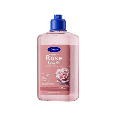 Produktbild von Kormesic Rosen-Massageöl 260 ml | Körperöl für intensive Pflege & Entspannung | feuchtigkeitsspendende Body Oil für geschmeidige Haut