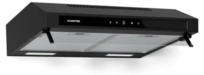 Obrázok produktu pre Klarstein Purista Force podskrinkový digestor, 60 cm digestor, prietok vzduchu 400 m³/h, duálna motorová technológia, LED dotykový panel, energetická účinnosť C, čierny