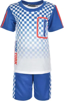 Produktbild von Shialy Jungen Set mit T-Shirt und Shorts Blau 104