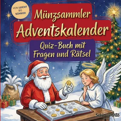 Produktbild von Münzsammler-Adventskalender: Quiz-Buch mit Fragen und Rätsel