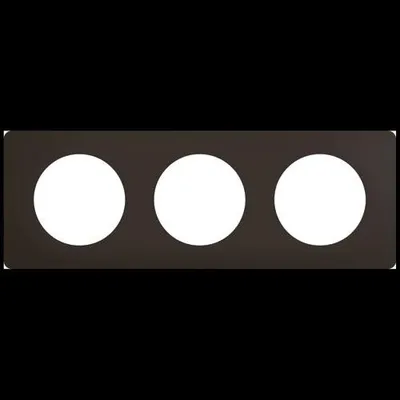 Immagine prodotto di Cornice Céliane a 3 poli nero opaco - Legrand