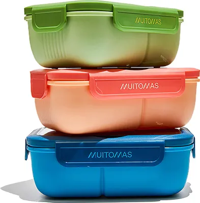 Immagine prodotto di Muitomas Contenitore per il pranzo da 1,1 litri, blu