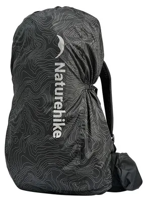 Produktbild von Regenschutzhülle für Trekkingrucksäcke Naturehike Reflective L CNK50PJ010 Schwarz