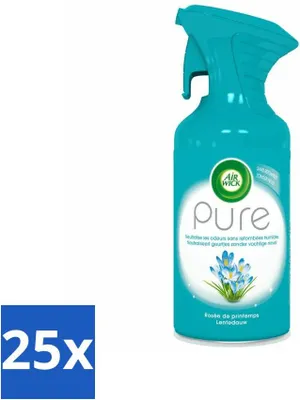 Immagine prodotto di Air Wick Pure Deodorante per ambienti Spring Dew 250 ml - Confezione risparmio - 25 pezzi