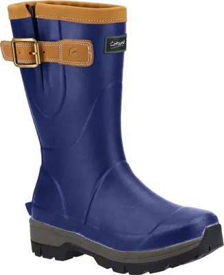 Produktbild von Cotswold - Herren/Damen Uni Gummistiefel "Stratus", Leder FS10257 (38 EU) (Marineblau)