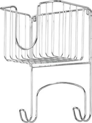 Produktbild von mDesign Bügelbretthalter Wandmontage Korb Aufbewahrung Organizer Metall Silber