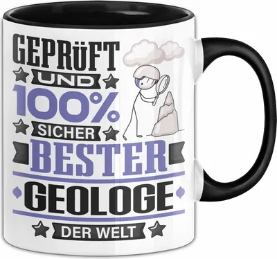 Produktbild von Geologe Geschenk Lustiger Spruch für Geologe Geschenkidee Bester Geologe Der Welt (Schwarz)