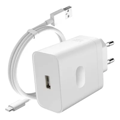 Produktbild von Oppo, SuperVOOC USB-Ladegerät (33W) mit USB / USB-C Kabel für Oppo, Weiß