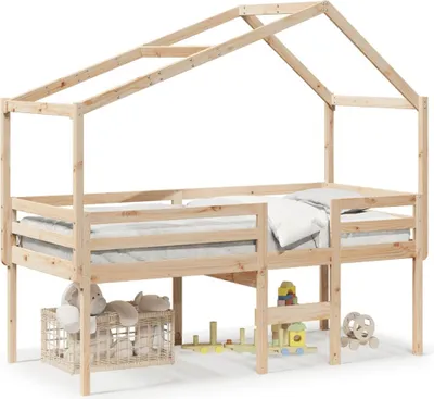Obrázok produktu pre Maison Exclusive - Vysoká posteľ so strechou 80x200 cm borovicový masív
