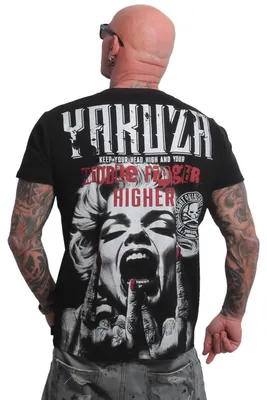 Produktbild von Yakuza Herren Middle Regular T-Shirt, Schwarz, XXL