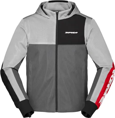 Productafbeelding van Spidi Logo Net Jacke, grijs, maat M, voor heren, kleur grijs, maat M