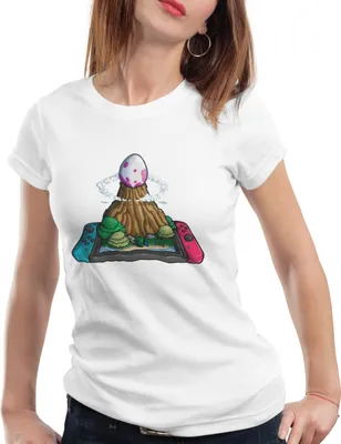 Produktbild von style3 Windfischei Switch Damen T-Shirt link prinzessin awakening, Farbe:Weiß, Größe:S